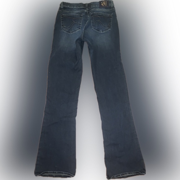 Rock & Republic Kasandra Mid Low Rise Boot Cut Straight Dark Wash Y2K Jeans 4 - Picture 2 of 11